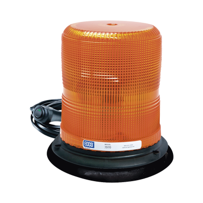 baliza led color ámbar con montaje magnético de succión de 7" de altura baliza led color ámbar con montaje magnético de succión de 7" de altura