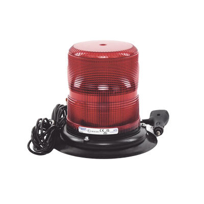 baliza led color rojo con montaje magnético de succión de 7" de altura baliza led color rojo con montaje magnético de succión de 7" de altura