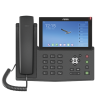 teléfono ip android empresarial para 20 lineas sip, pantalla táctil, wi fi y bluetooth, poe, hasta 112 botones dss, puertos gigabit, soporta recepción de video.