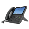 teléfono ip android empresarial para 20 lineas sip, pantalla táctil, wi fi y bluetooth, poe, hasta 112 botones dss, puertos gigabit, soporta recepción de video.