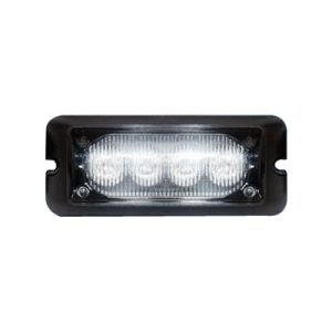 luz auxiliar brillante con 4 leds, color ámbar, mica transparente