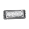 luz auxiliar brillante con 4 leds, color azul, mica transparente