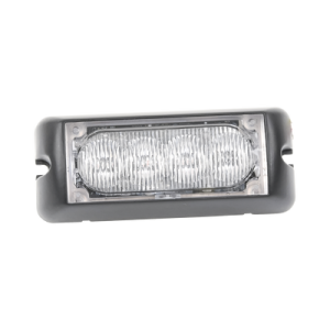 luz auxiliar brillante con 4 leds, color rojo, mica transparente