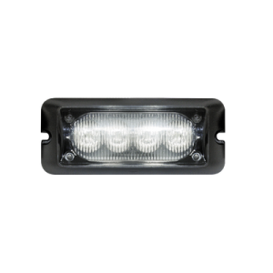 luz auxiliar brillante con 4 leds, color claro, mica transparente