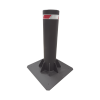 bolardo fijo de alta seguridad de 220 mm de diámetro / fabricado en acero al carbón