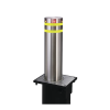 pilona o bolardo neumático / 100% acero inoxidable / alta velocidad / 275mm diámetro / acabado de lujo