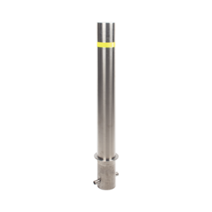 bolardo fijo de acero inoxidable de 900 mm de altura / ideal para aplicaciones delimitaciones de automóviles
