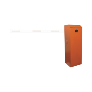 barrera vehicular izquierda / soporta brazo de hasta 5.5 m / final de carrera ajustable por programación / movimiento fluido / diseño elegante color naranja