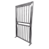 puerta lateral para torniquetes de acero inoxidable