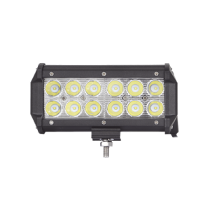 barra de luz de 12 led, 1500 lúmenes, 18 watts, 10 30 vcc, ip67, 6.5 pulgadas
