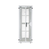 gabinete flexfusion para centros de datos, 42 ur, 600 mm de ancho, 1070 mm de profundidad, fabricado en acero, color blanco