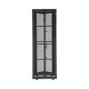 gabinete flexfusion para centros de datos, 42 ur, 700 mm de ancho, 1200 mm de profundidad, fabricado en acero, color negro