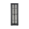 gabinete flexfusion para centros de datos, 42 ur, 700 mm de ancho, 1200 mm de profundidad, fabricado en acero, color negro
