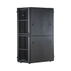 gabinete flexfusion para centros de datos, 42 ur, 700 mm de ancho, 1200 mm de profundidad, fabricado en acero, color negro