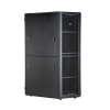 gabinete flexfusion para centros de datos, 42 ur, 800 mm de ancho, 1200 mm de profundidad, fabricado en acero, color negro