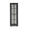 gabinete flexfusion para centros de datos, 42 ur, 800 mm de ancho, 1200 mm de profundidad, fabricado en acero, color negro