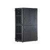gabinete flexfusion para centros de datos, 42 ur, 800 mm de ancho, 1200 mm de profundidad, fabricado en acero, color negro
