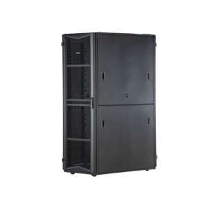 gabinete flexfusion para centros de datos, 42 ur, 800 mm de ancho, 1200 mm de profundidad, fabricado en acero, color negro