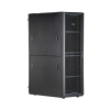 gabinete flexfusion para centros de datos, 45 ur, 800 mm de ancho, 1200 mm de profundidad, fabricado en acero, color negro