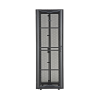 gabinete flexfusion para centros de datos, 45 ur, 800 mm de ancho, 1200 mm de profundidad, fabricado en acero, color negro
