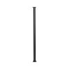 poste seccionado de 6 metros / tubos mas gruesos / especializado para la instalación de videovigilancia / incluye base de cimentación y brazo para cámara ptz / color negro