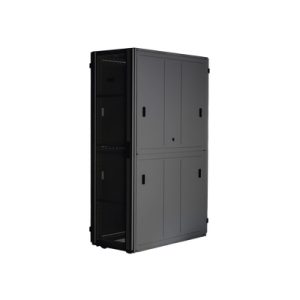 gabinete flexfusion™ xgl (light) para centros de datos, 42 ur, 600 mm de ancho, 1070 mm de profundidad, fabricado en acero, color negro