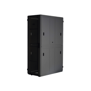 gabinete flexfusion™ xgl (light) para centros de datos, 42 ur, 600 mm de ancho, 1200 mm de profundidad, fabricado en acero, color negro
