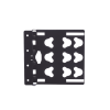 kit de soportes de montaje de pdus verticales, para uso con gabinetes flexfusion™, color negro
