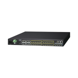 switch core capa 3, 24 puertos sfp 100/1000x, 8 puertos compartidos gigabit ethernet, 4 puertos sfp de 10 gbps