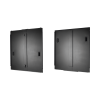panel lateral para uso con gabinete flexfusion™ de 42ru x 1070 mm d. incluye panel lateral superior e inferior, color negro