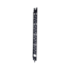 panel administrador de cables vertical para gabinete flexfusion™ de 42ru, acepta anillos en d, anillos s1dr, s2dr y l; s1lr, s2lr, color negro