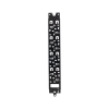 panel administrador de cables vertical para gabinete flexfusion™ de 42ru, acepta anillos en d, anillos s1dr, s2dr y l; s1lr, s2lr, color negro