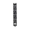 panel administrador de cables vertical para gabinete flexfusion™ de 45ru, acepta anillos en d, anillos s1dr, s2dr y l; s1lr, s2lr, color negro
