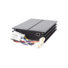 sirena vehicular de 100w de potencia, con controlador unimando para tonos, control de 3 salidas auxiliares, microfono e interconexión a radio