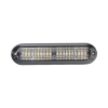 luz auxiliar, ultra brillante, ip67, 18 leds, tricolor, color rojo/claro/ambar, con mica transparente y bisel negro