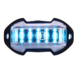 luz auxiliar con 9 led color ambar angulo de 180 grados