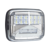 luz de advertencia de 8 x 6", color claro, con luz de trabajo clara, ideal para ambulancias