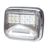 luz de advertencia de 8 x 6", color claro, con luz de trabajo clara, ideal para ambulancias