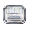 luz de advertencia de 8 x 6", color claro, con luz de trabajo clara, ideal para ambulancias