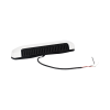 luz de escena, 6 led, ip67, con bisel color blanco, ideal para ambulancias y vehiculos de trabajo