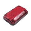 luz de advertencia de 7x4", color rojo, con luz de trabajo, ideal para ambulancias