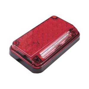 luz de advertencia de 7x4", color rojo, con luz de trabajo, ideal para ambulancias
