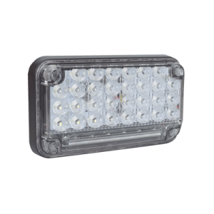 luz de advertencia de 7x4", color claro, con luz de trabajo, ideal para ambulancias