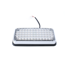 luz de advertencia de 7x3", bicolor rojo/claro, ideal para ambulancias