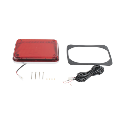 luz de advertencia de 9x7", color rojo, ideal para ambulancias luz de advertencia de 9x7", color rojo, ideal para ambulancias