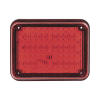 luz de advertencia de 9x7", color rojo, ideal para ambulancias