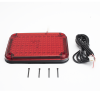 luz de advertencia de 9x7", color rojo, ideal para ambulancias