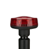 luz telescópica ultra brillante para motocicleta, 9 led, color rojo