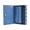 fuente de poder profesional heavy duty @ 20 amperes / 16 canales / hasta 1.25a por salida / ajuste independiente de 11 a 15 vcc por salida / protección contra sobrecargas / filtro de ruido especial para cámaras 4k.