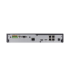 nvr 8 megapíxel / 4 canales, 4 puertos poe / h.265 & wisestream / p2p wisenet / entradas y salidas de alarma